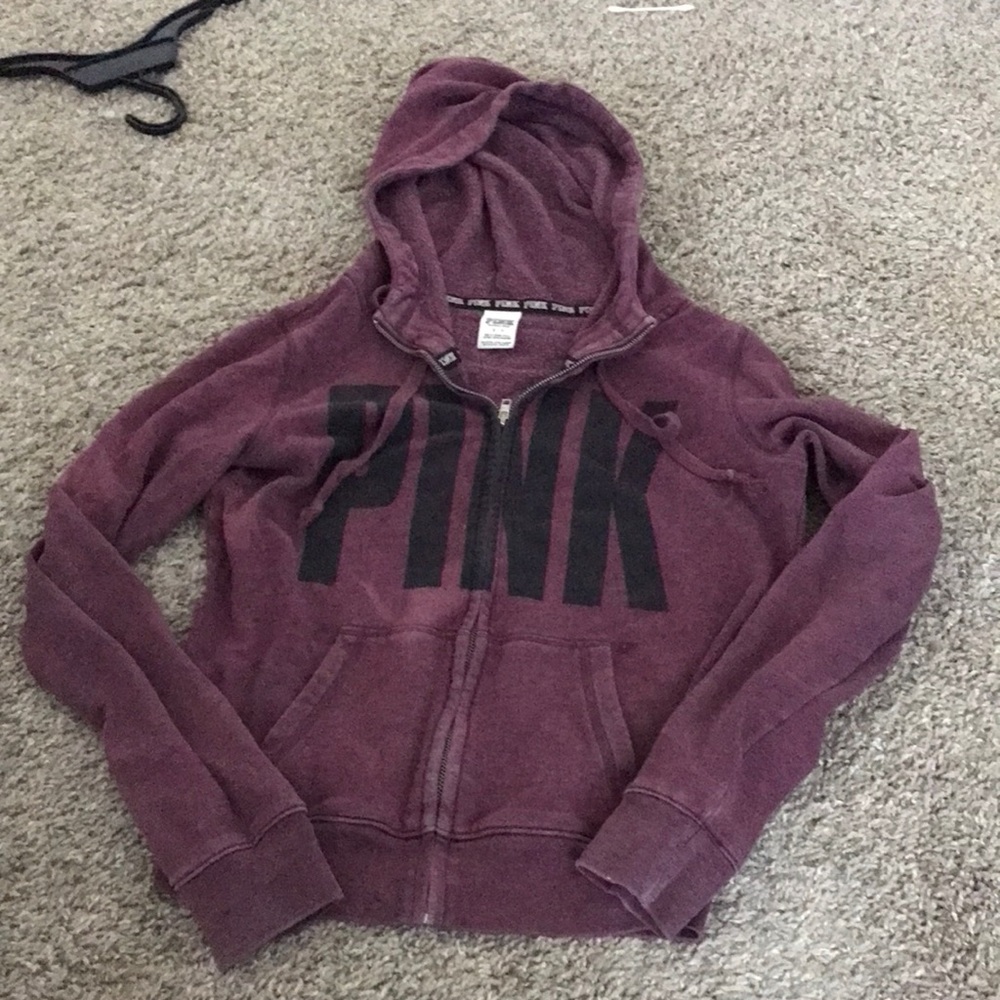 PINK zip up hoodie
